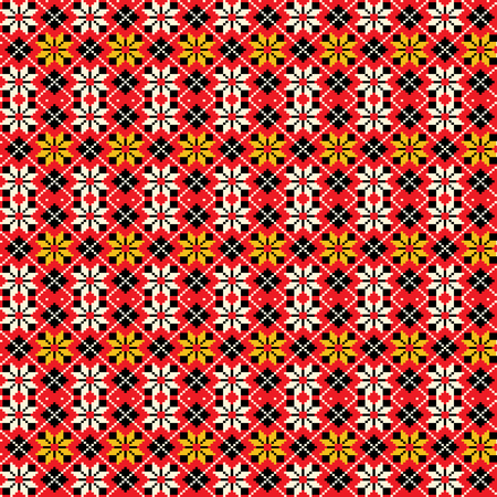 Ukrainian traditional seamless patternのイラスト素材