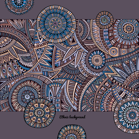 Abstract vector tribal ethnic backgroundのイラスト素材