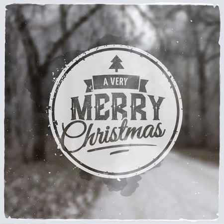 Merry Christmas creative graphic message for winter designのイラスト素材