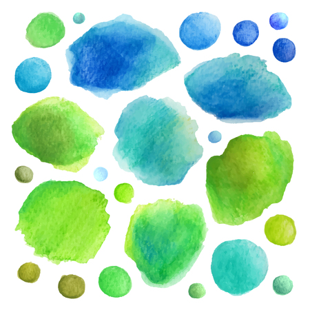 Watercolor vector stains. Colorful template for your designのイラスト素材