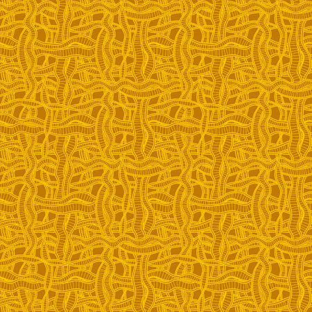 Seamless background with hand drawn waves or ribbons. Vector illustration. Doodle.のイラスト素材