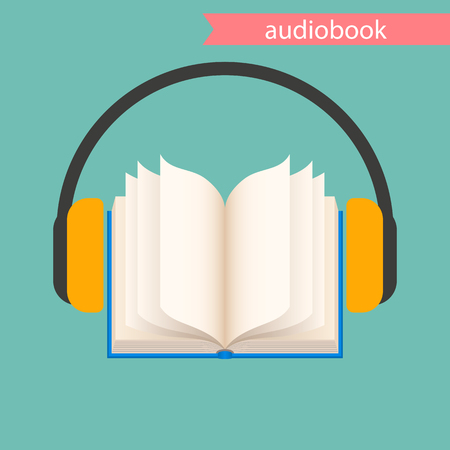 the audiobook icon. vector illustration.のイラスト素材