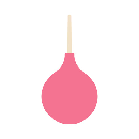 Medical enema, vector flat icon isolated on a white background. Health.のイラスト素材
