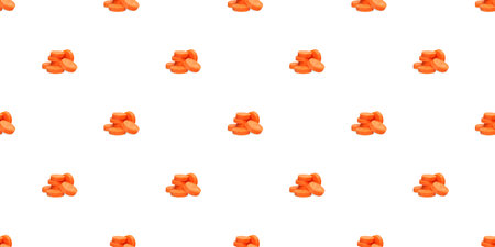 Seamless pattern of carrot slices forming a vibrant and healthy food backdropの写真素材