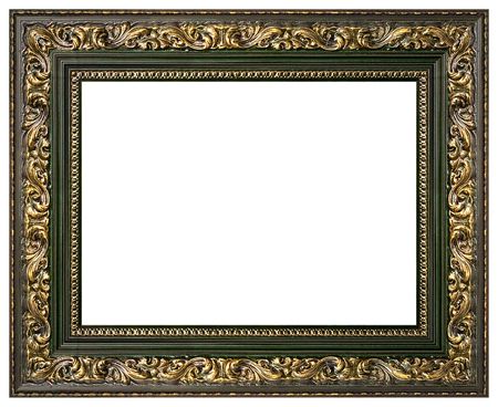 Picture gold frame with a decorative pattern