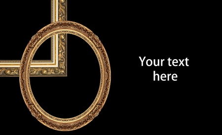 Design with picture frame and textの写真素材