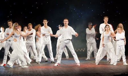VITEBSK, BELARUS - JULY 1: Unidentified children from dancing group Belka at a concert Dancing group...