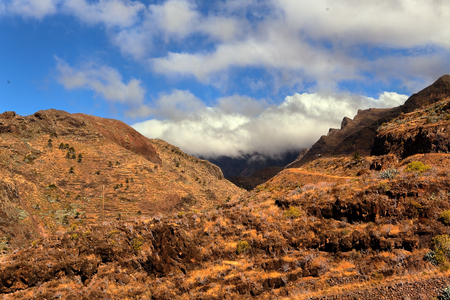 mountain landscape of the island of La Gomera. Canary Islands. Spainの写真素材