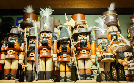 Traditional Figurines of Christmas Nutcrackers.のeditorial素材