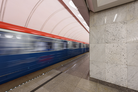 MOSCOW/ RUSSIA - MARCH 11, 2017. Metro station Dostoevskaya in the center of Moscow, Russiaのeditorial素材