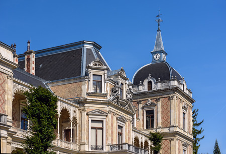 VIENNA, AUSTRIA - MARCH 31, 2017. Palace Hermesvilla (built in 1882 - 1886) in the Lainzer Tiergarten, in Vienna, Austria. Today it is a museum housing memorabilia of the empress Elisabeth.のeditorial素材
