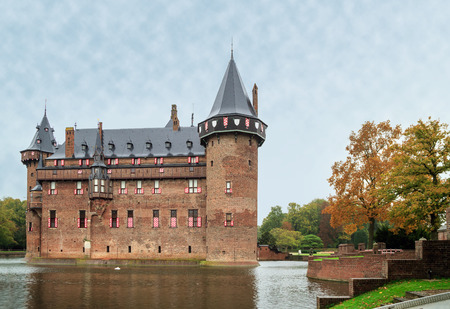 Castle de Haar in Utrecht, Netherlandsのeditorial素材
