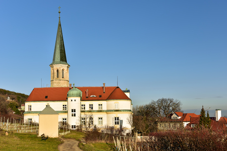 View of the parish church of St. Michaelの写真素材