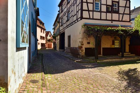 COLMAR, FRANCE - APRIL 18, 2019. Old town on a spring sunny day. Town of Colmar, Haut-Rhin, Alsace, France Europeのeditorial素材
