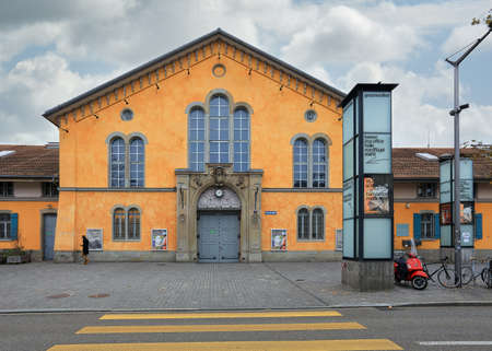 ZURICH, SWITZERLAND - NOVEMBER 24, 2021. Gessnerallee Theater, located in the former military buildings - riding hall and stables. City of Zurich, Altstadt district, Switzerland, Europe.のeditorial素材