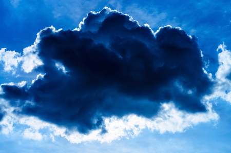 dark rain cloudの写真素材