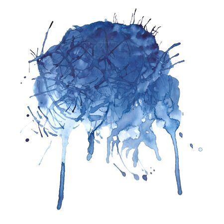 Watercolor blot for background. Watercolor hand draw background. Abstract Illustration wallpaper.の写真素材