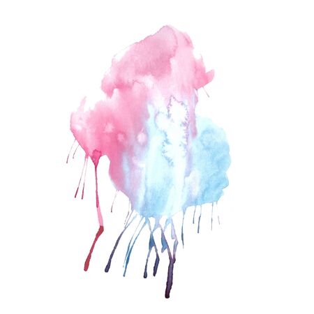 Watercolor blot for background. Watercolor hand draw background. Abstract Illustration wallpaper.の写真素材