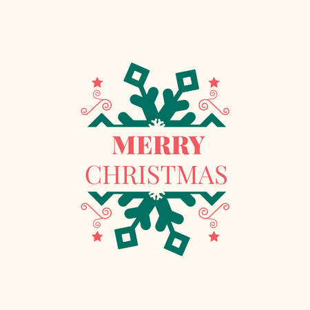 New Year Christmas label vector illustrationのイラスト素材