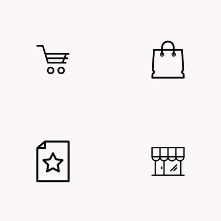 E-commerce line icon set. You can use web app and other.のイラスト素材