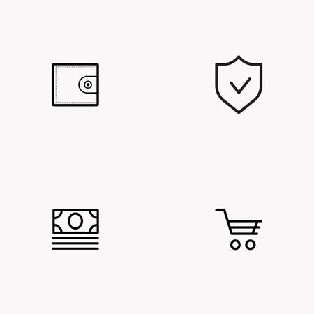 E-commerce line icon set imagesのイラスト素材