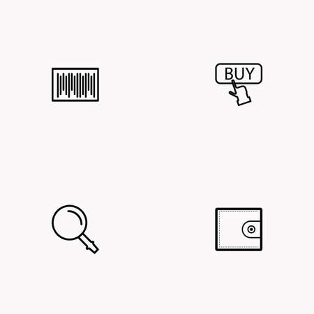 E-commerce line icon set imagesのイラスト素材