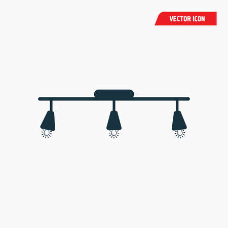 triple ceiling hanging lamp icon, vector eps 10のイラスト素材