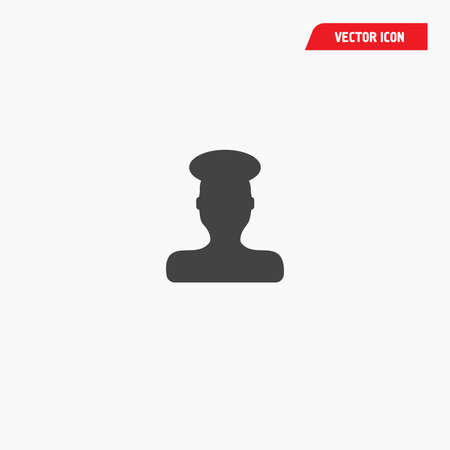 airport officer cabin crew icon, uniform, vector eps10のイラスト素材