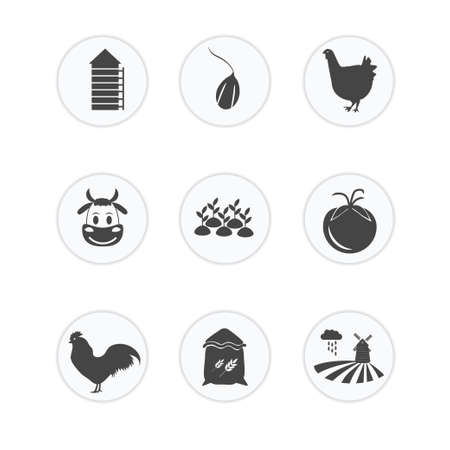 Agriculture Icon Setのイラスト素材