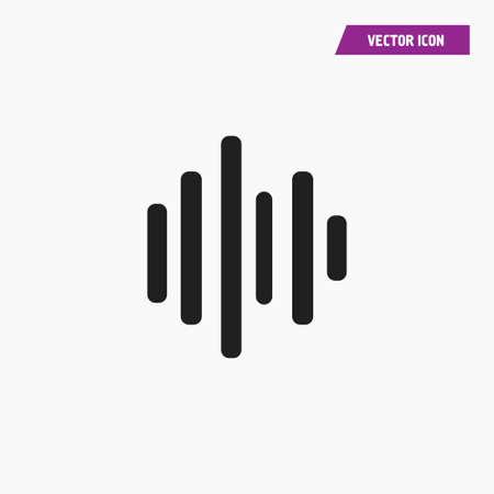 Vector sound, voice frequency, wave icon. - Vectorのイラスト素材