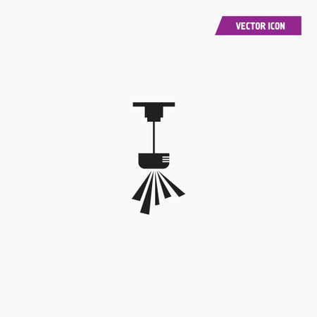 Black chandelier, ceiling lamp, pendant icon. Vector on white background.のイラスト素材