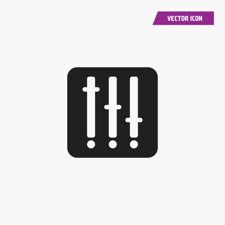 Music equalizer icon-frequency vector-audio isolated-volume symbol. -announcement, radio on air airence illustration.-music vector-disco abstract .- Vectorのイラスト素材