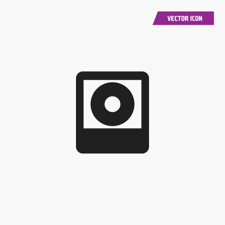 CD disk, CD player icon vector. On white background.のイラスト素材