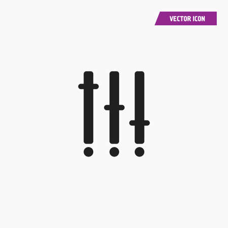 Music equalizer icon-frequency vector-audio isolated-volume symbol. -announcement, radio on air airence illustration.-music vector-disco abstract .- Vectorのイラスト素材