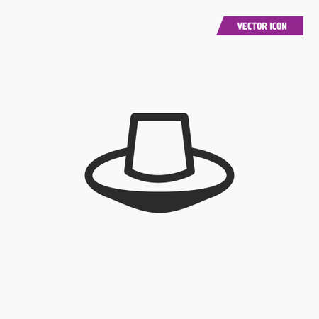 Fedora hat sketch icon for web, mobile and infographics. Vector illustration.のイラスト素材