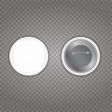 Vector of Blank white badge, vector - ID:1-125605462 - Royalty Free ...
