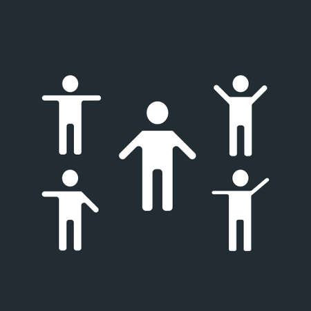 Happy people icon.のイラスト素材