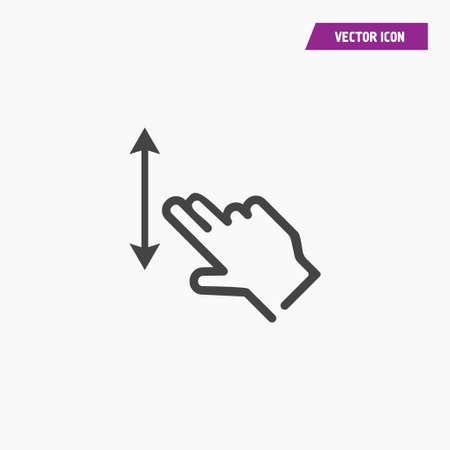 Click icon isolated sign symbol. Flat Vector illustration. Can be used for mobile and web design.のイラスト素材