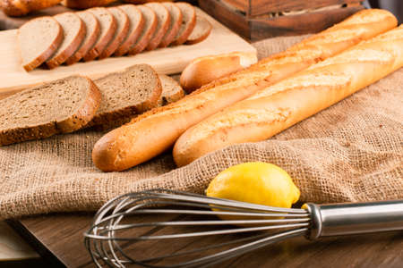 French baguette with turkish bagels