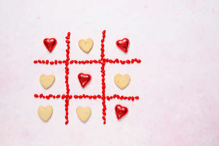 Valentines day background, Valentines day card with roses,top view