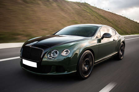 Black business class luxury car