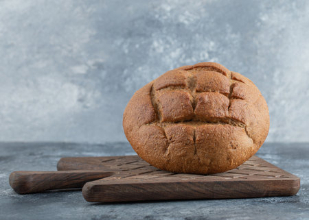 Close up fresh homemeade rye bread