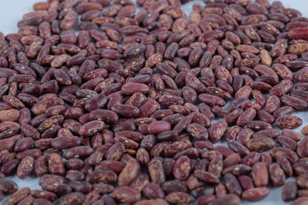Heap of uncooked dried red kidney beans
