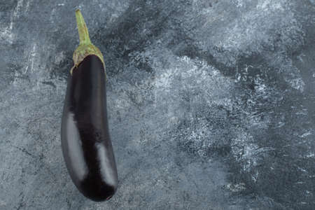 Close up photo of ripe organic eggplantの写真素材