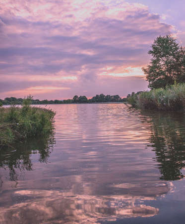 Sunset at the fishing place