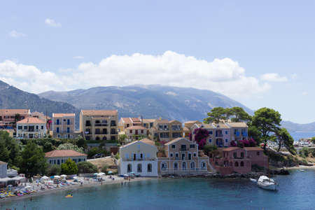 Assos the typical greek villageの写真素材