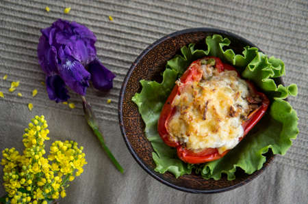 Vegetarian Food healthy deliciousの写真素材