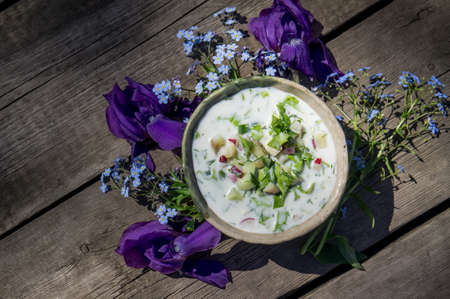Vegetarian Food healthy deliciousの写真素材