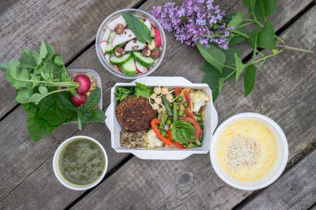 Vegetarian Food healthy food deliciousの写真素材