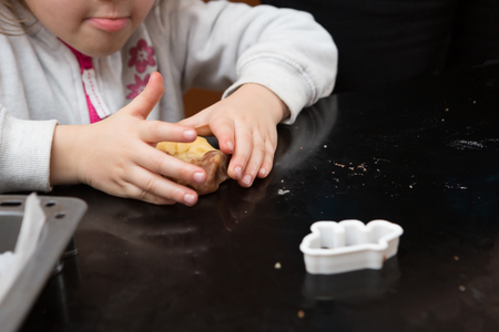 Bonding And Baking Mother Daughter Timeの写真素材